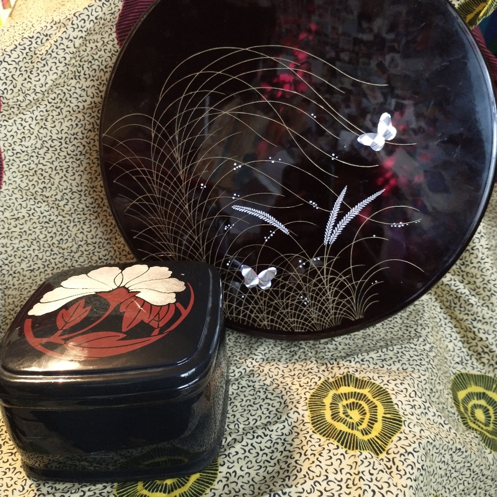 2 MADE IN JAPAN LACQUER BOXES